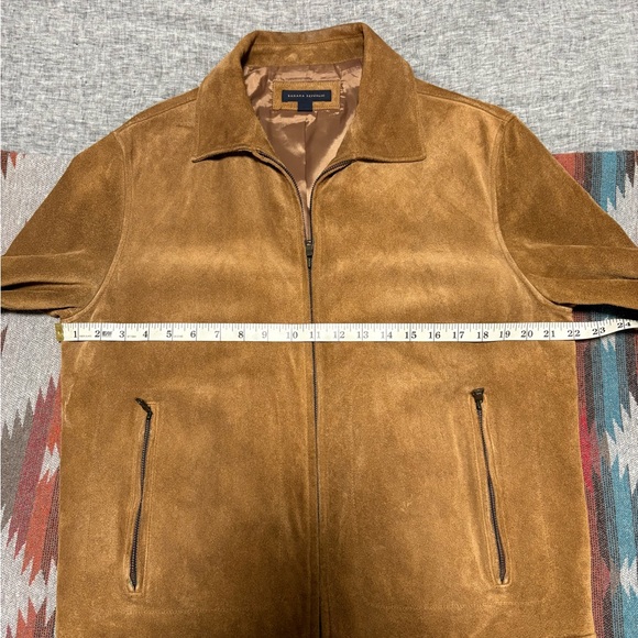 Men's Tan Suede Jacket - Picture 3 of 6